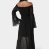 Off the Shoulder Bell Sleeve Maxi Dress